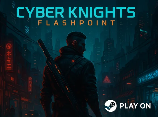 cyber knights flashpoint, cyber knights flashpoint steam, cyber knights flashpoint pc, cyberpunk strategy game