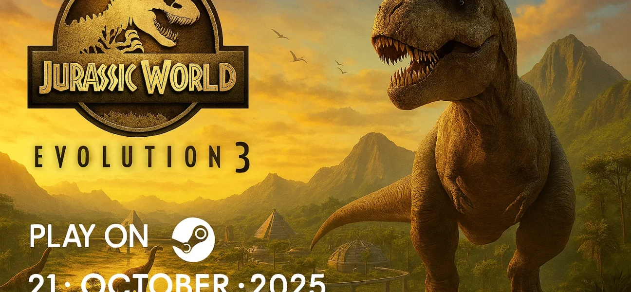 jurassic world evolution 3, Jurassic World Evolution 3 steam, Jurassic World Evolution 3 pc, dinosaur park sim