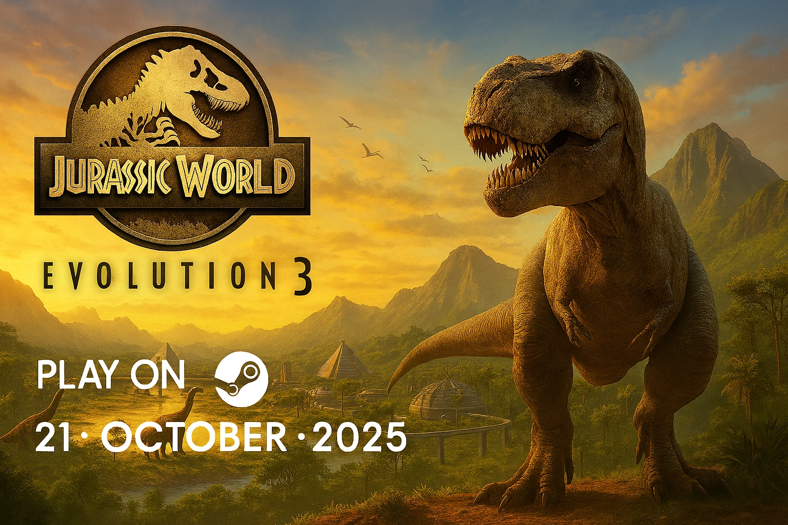 jurassic world evolution 3, Jurassic World Evolution 3 steam, Jurassic World Evolution 3 pc, dinosaur park sim