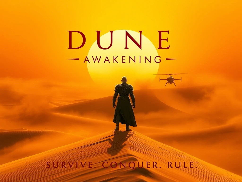 poster dune awakening, dune awakening, dune awakening pc, dune awakeing steam