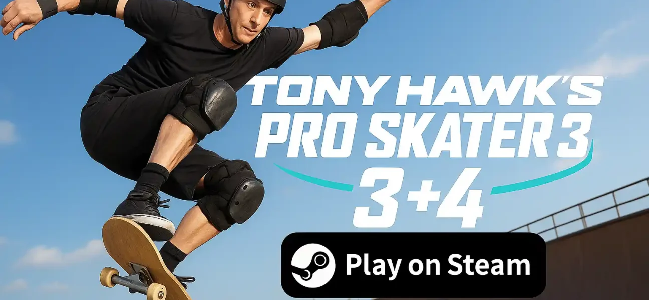 Tony Hawk Pro Skater 3+4, Tony Hawk Pro Skater 3+4pc, Tony Hawk Pro Skater 3+4 steam, remake THPS, Tony Hawk Steam