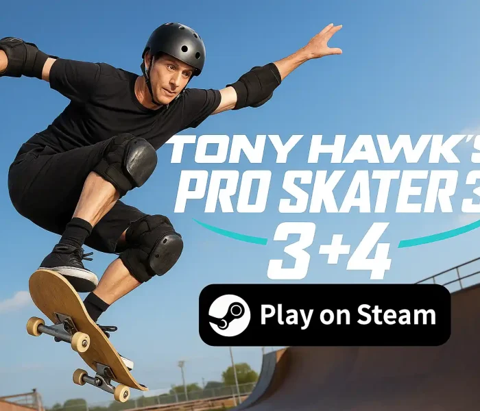 Tony Hawk Pro Skater 3+4, Tony Hawk Pro Skater 3+4pc, Tony Hawk Pro Skater 3+4 steam, remake THPS, Tony Hawk Steam