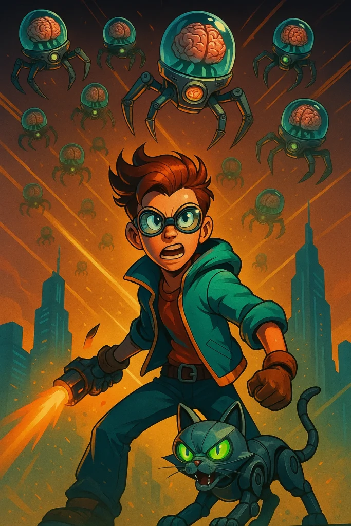 Chip ’n Clawz vs. The Brainioids poster