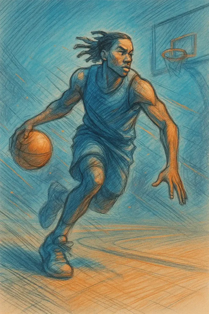 NBA 2K26 sketsa animeposter